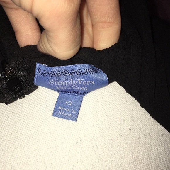 SIMPLY VERA BY VERA WANG Black Midi Dress 10 - Picture 8 of 10